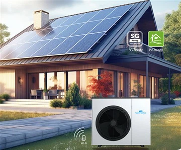 Pompe à chaleur monobloc pour chauffage domestique R32